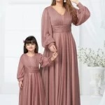Dusty Rose Glamour Gown