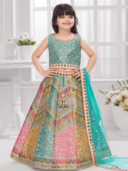 Vibrant Kids Lehenga Set