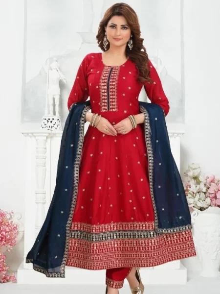 Embroidered Anarkali Suit
