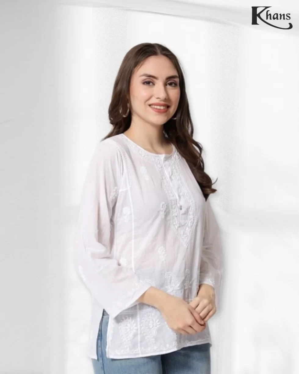 white short kurti