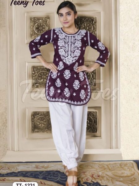 Wine Garden Kurta