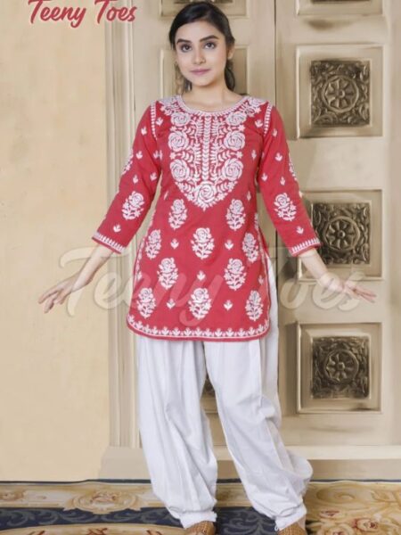 Tomato Bloom Kurta